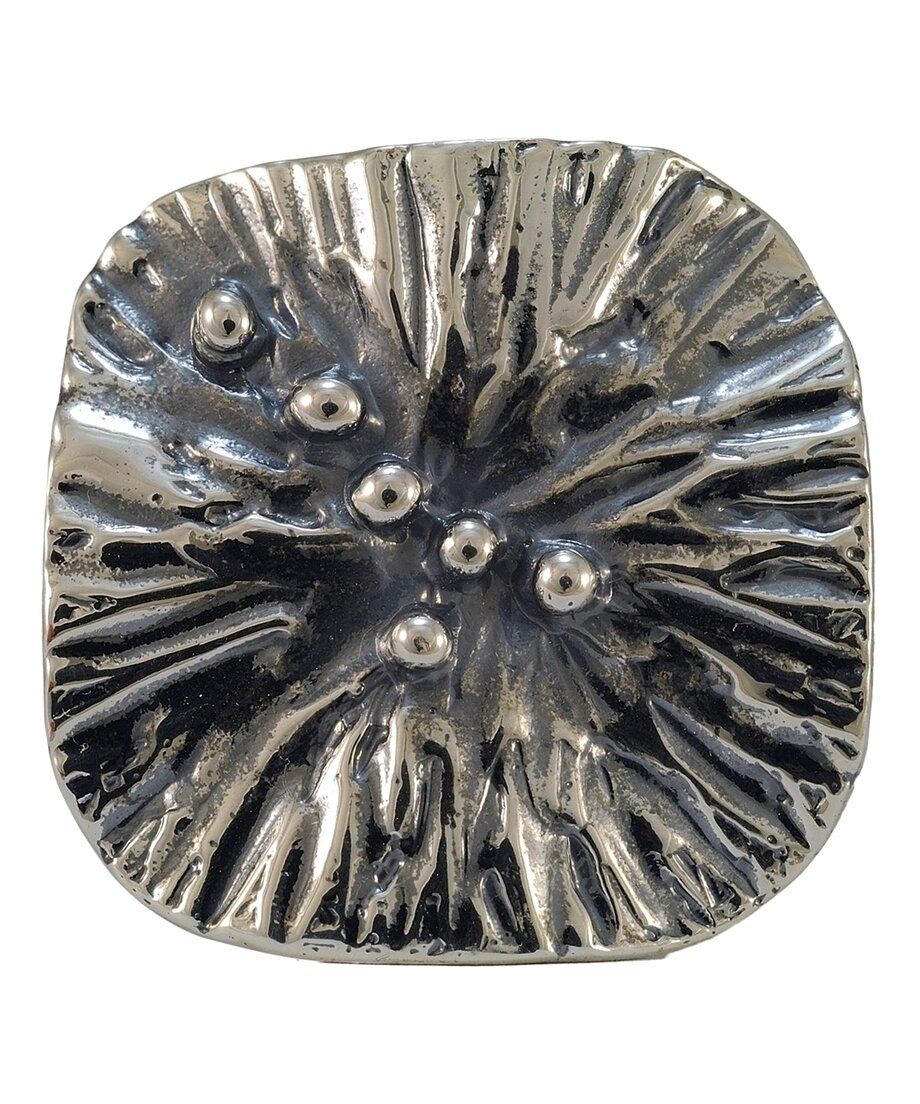 Anillo Texturas de plata de primera ley efecto envejecido