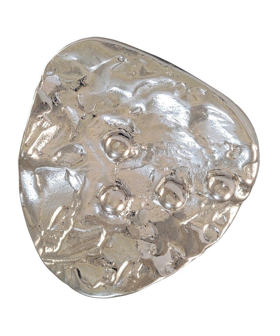 Anillo Texturas de plata de primera ley bañada en rodio