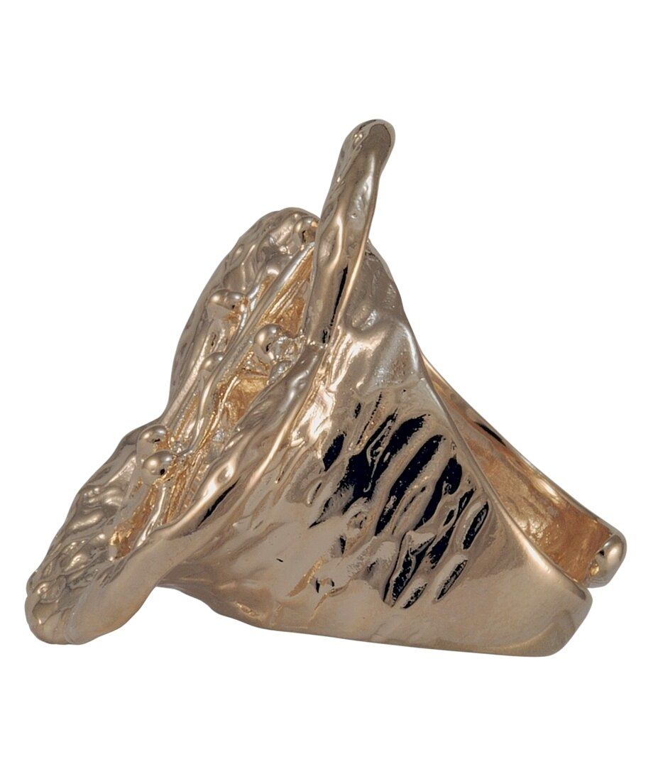 Anillo forma orgánica oro rosa de plata de primera ley Anillo forma orgánica oro rosa de plata de primera ley