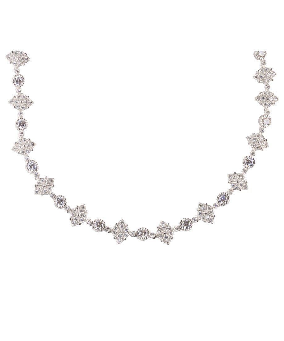 Gargantilla novia con circonitas Swarovski de plata de ley rodinada Gargantilla novia con circonitas Swarovski de plata de ley rodinada