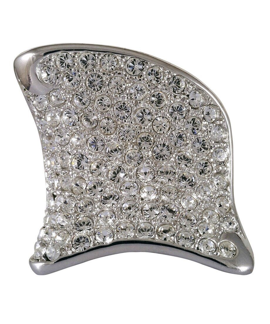 Anillo Estilo con cristales Swarovski en plata de primera ley con un baño de rodio