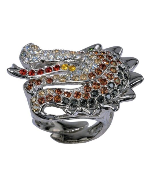 Anillo Dragón de plata