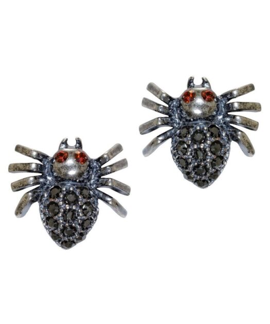 Pendientes Araña de plata y cristales de Swarovski en varios colores