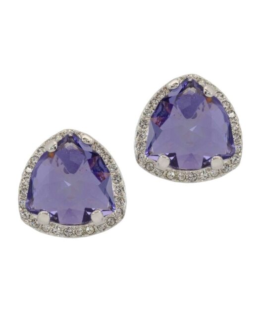 Pendientes fiesta cristal Swarovski de plata de primera ley rodinada