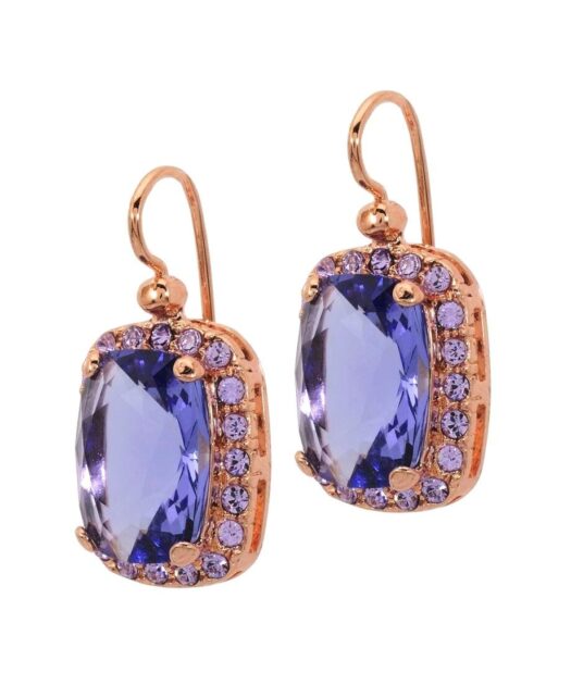 Pendientes look fiesta oro rosa de plata de primera ley