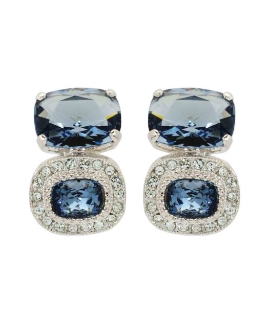 Pendientes fiesta dobles plata