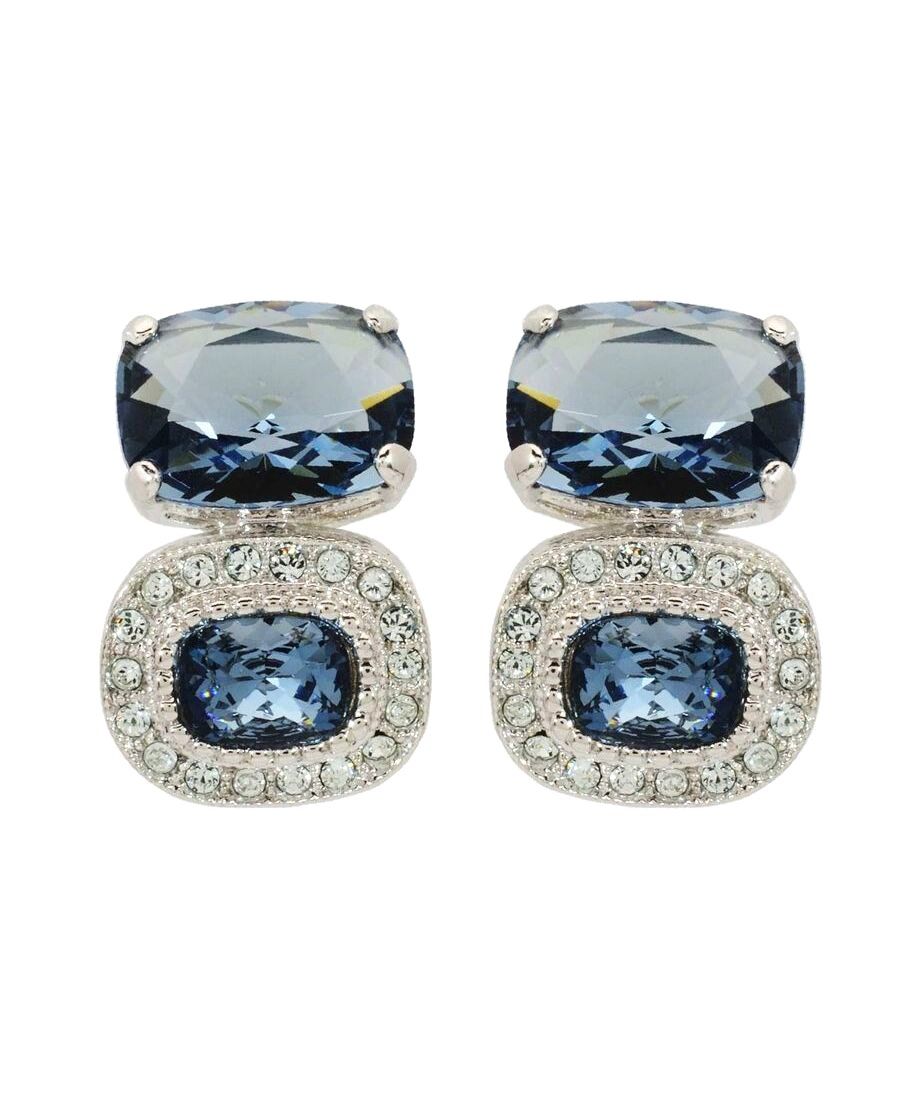 Pendientes fiesta dobles plata