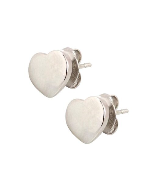 Pendientes pequeño corazón fabricados en plata de primera ley