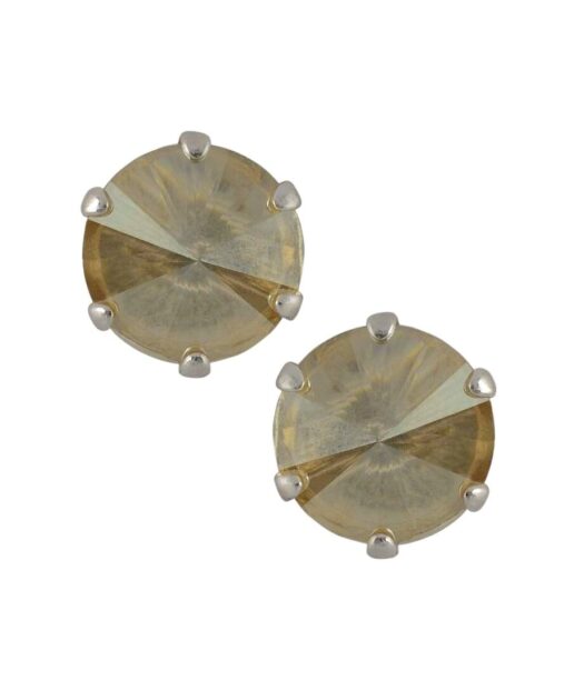 Pendientes pequeños mujer de plata de primera ley con Swarovski