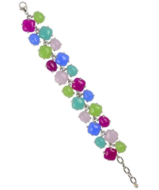 Pulsera Alegría con Swarovski Elements mate en diversos tonos de plata bañada en rodio