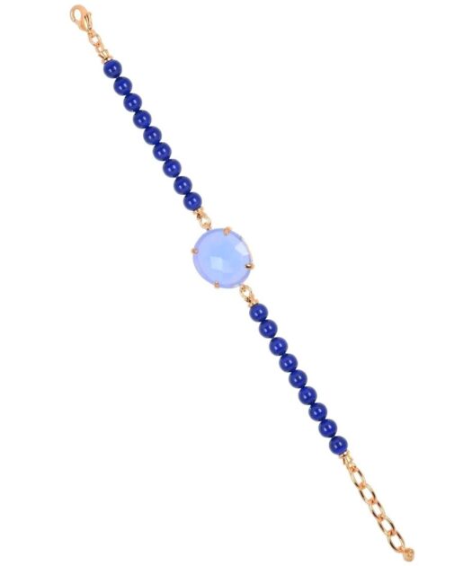 Pulsera de bolas de plata bañada en oro rosa