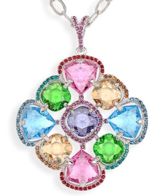 Colgante Swarovski con brillos de muchos colores
